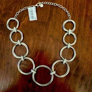 NWT Alfani Circle Necklace with Rhinestones